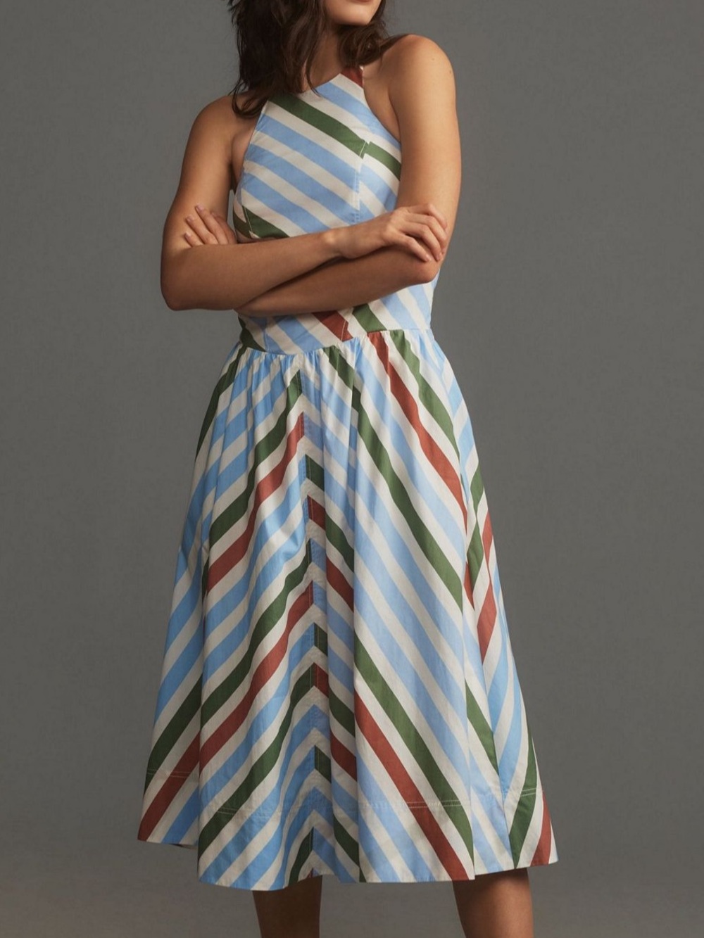 Maeve Halter Midi dress size medium